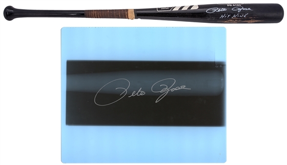 1985 Pete Rose Game Used & Signed/Inscribed Mizuno PR4192 Model Corked Bat - Season Rose Broke the All-Time Hit Record! With Signed X-Ray of Corked Bat (PSA/DNA GU 9 & Beckett LOA)